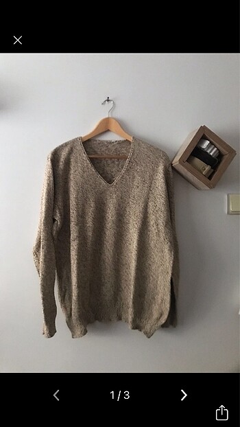 vintage unisex kırçıllı kazak