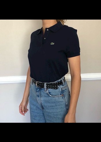 Lacoste Sarı Polo Yaka Kadın Tişört
