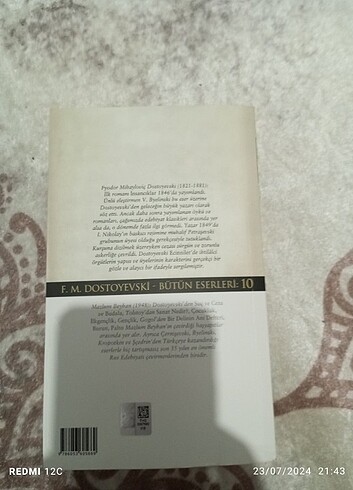 Beden Ecinniler Dostoyevski kitap