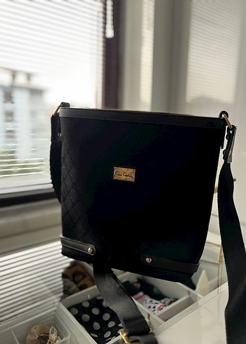 pierre cardin Klasik Siyah Erkek Omuz Çantası - Görsel 2