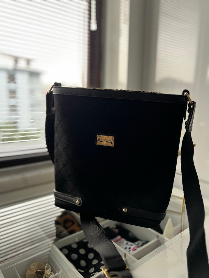 pierre cardin Klasik Siyah Erkek Omuz Çantası - Görsel 2