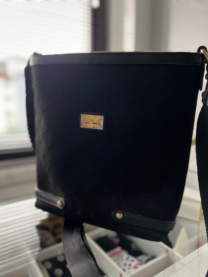pierre cardin Klasik Siyah Erkek Omuz Çantası - Görsel 3
