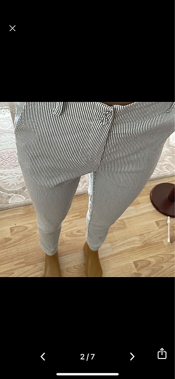 Koton Çizgili model dar paça pantolon