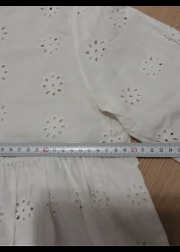 m Beden Dantel İşlemeli Beyaz Uzun Pamuk Etek