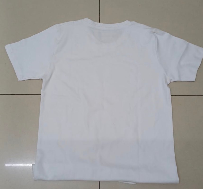 Beyaz Baskılı Erkek Tişört - Görsel 2