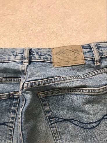 36 Beden mavi Renk Straight düz paça jean