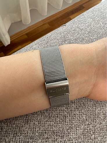 Beden gri Renk Swatch hasır kordon kadın saat