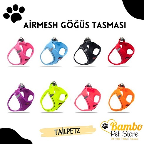 Tailpetz Kedi Köpek Göğüs Tasması