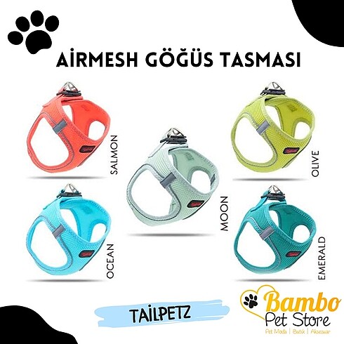 Tailpetz Kedi Köpek Göğüs Tasması