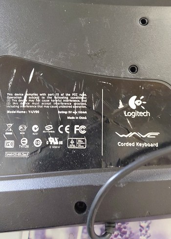 Logitech wave usb kablolu ergonomik klavye - Görsel 4