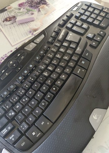 Logitech wave usb kablolu ergonomik klavye - Görsel 5