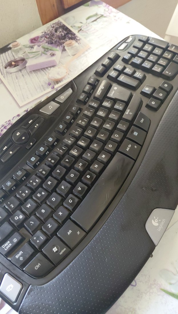 Logitech wave usb kablolu ergonomik klavye - Görsel 5