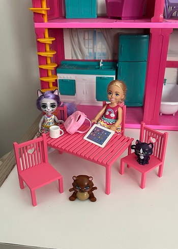 Pembe Renkli Çocuk Oyun Masası ve Sandalyeleri - Görsel 16