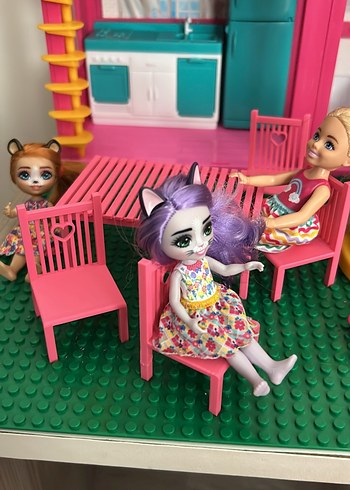 Pembe Renkli Çocuk Oyun Masası ve Sandalyeleri - Görsel 3