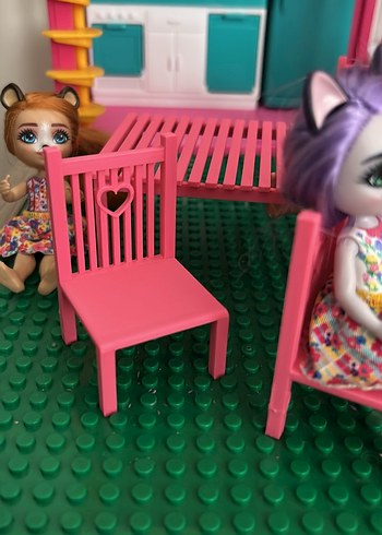 Pembe Renkli Çocuk Oyun Masası ve Sandalyeleri - Görsel 6