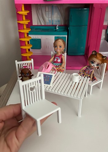 Pembe Renkli Çocuk Oyun Masası ve Sandalyeleri - Görsel 10