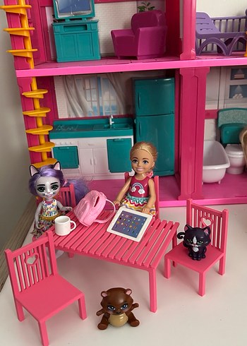 Pembe Renkli Çocuk Oyun Masası ve Sandalyeleri - Görsel 18