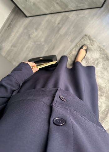 Kadın Lacivert Uzun Kollu Ceketli Takım - Görsel 2