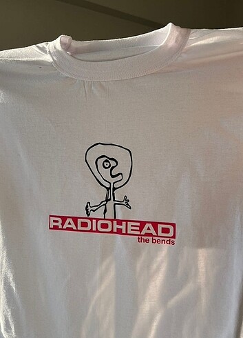 radiohead t-shirt beyaz