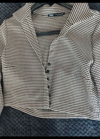 l Beden zara kısa blazer ceket 