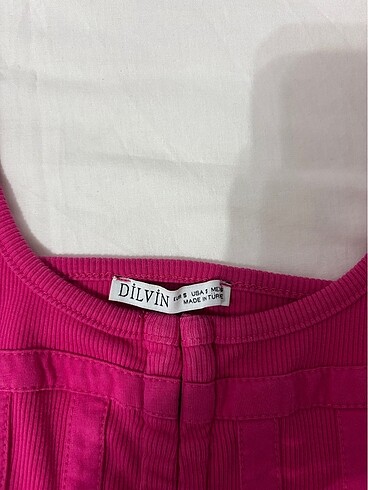 Dilvin dilvin pembe korse croptop