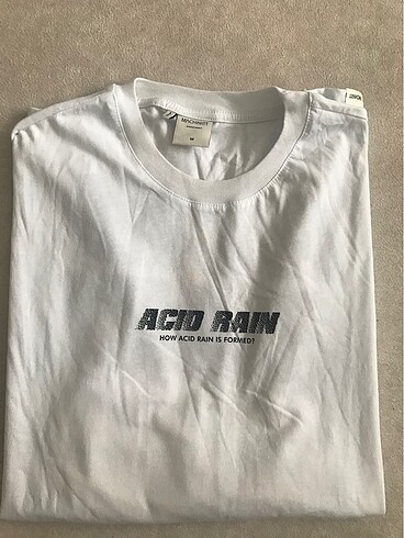 Acid Rain Baskılı Oversize T-Shirt