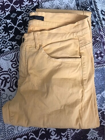 Zara Sarı Kot Erkek Pantolon