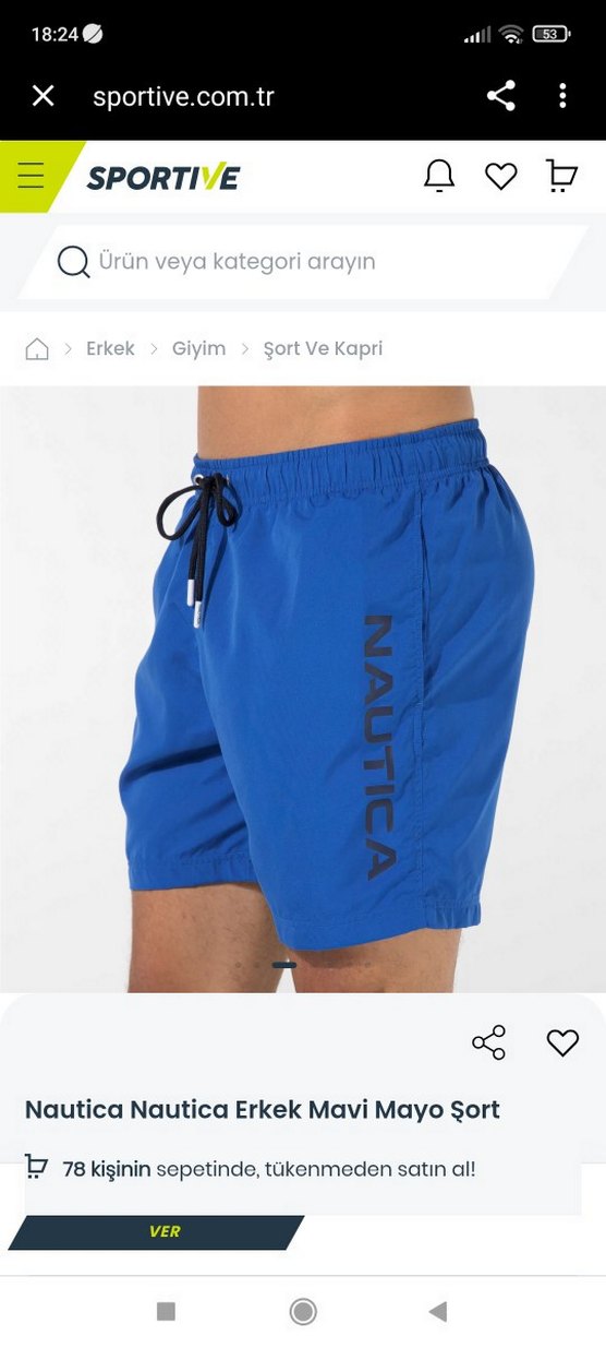 Nautica S beden deniz şortu - Görsel 3