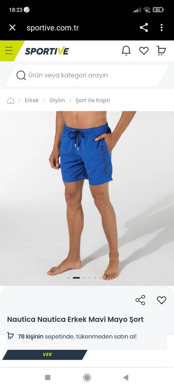 Nautica S beden deniz şortu - Görsel 2