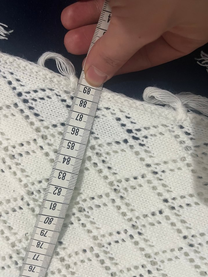 PANÇO İşlemeli Beyaz Püsküllü - Görsel 5