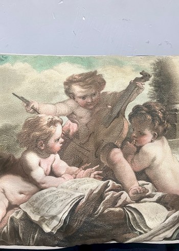 Mavi Vintage Desenli Kırlent Kılıfı - Görsel 2