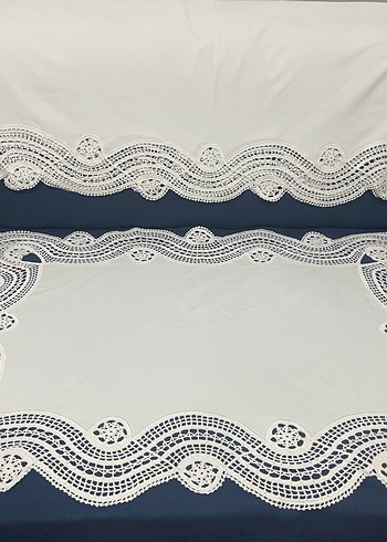 RAHİBE EL İŞİ RANIR VE MASA ÖRTÜSÜ 3 PARÇA - Görsel 3