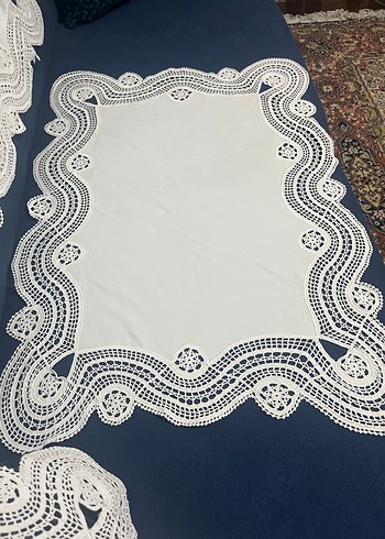 RAHİBE EL İŞİ RANIR VE MASA ÖRTÜSÜ 3 PARÇA - Görsel 9