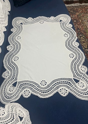 RAHİBE EL İŞİ RANIR VE MASA ÖRTÜSÜ 3 PARÇA - Görsel 4