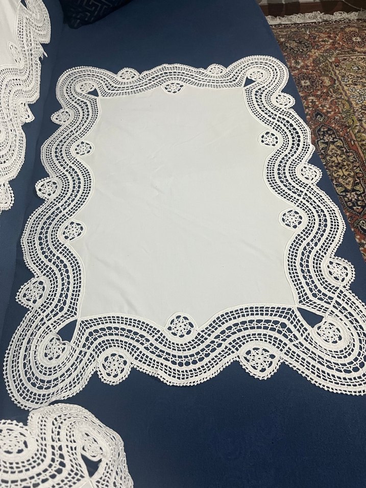 RAHİBE EL İŞİ RANIR VE MASA ÖRTÜSÜ 3 PARÇA - Görsel 4