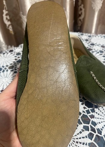 Koyu Yeşil Deri Erkek Çocuk Loafer - Görsel 4