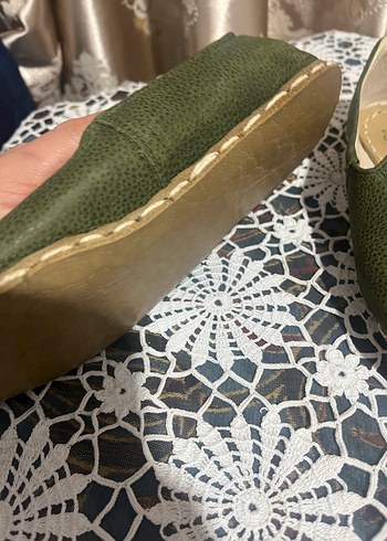 Koyu Yeşil Deri Erkek Çocuk Loafer - Görsel 7