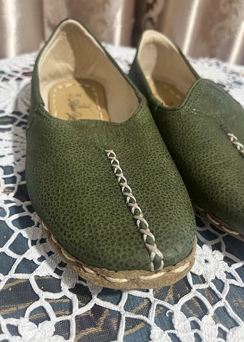 Koyu Yeşil Deri Erkek Çocuk Loafer - Görsel 2