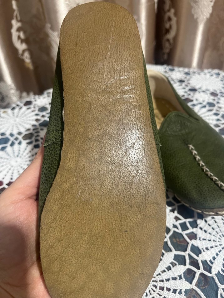 Koyu Yeşil Deri Erkek Çocuk Loafer - Görsel 4