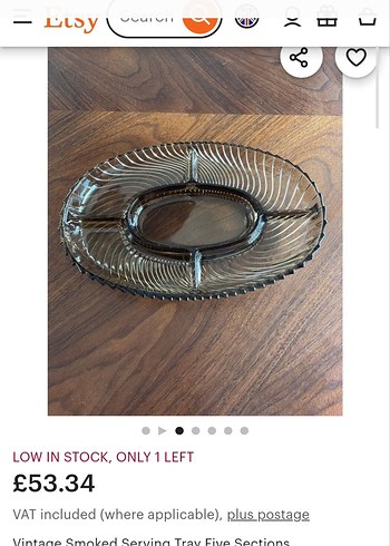 Vintage france  Kahverengi Tabak - Görsel 4