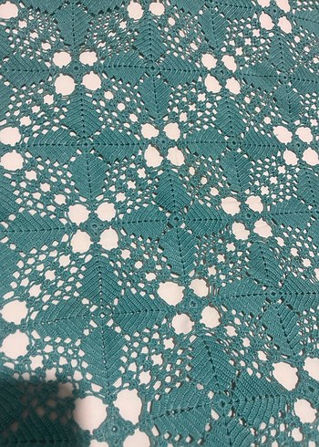 Bohem El Yapımı Örgü Masa Örtüsü - Görsel 6