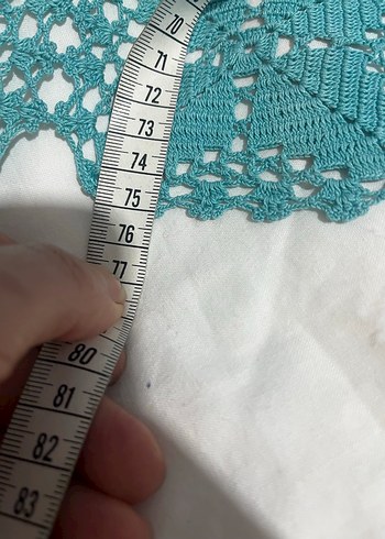 Bohem El Yapımı Örgü Masa Örtüsü - Görsel 5