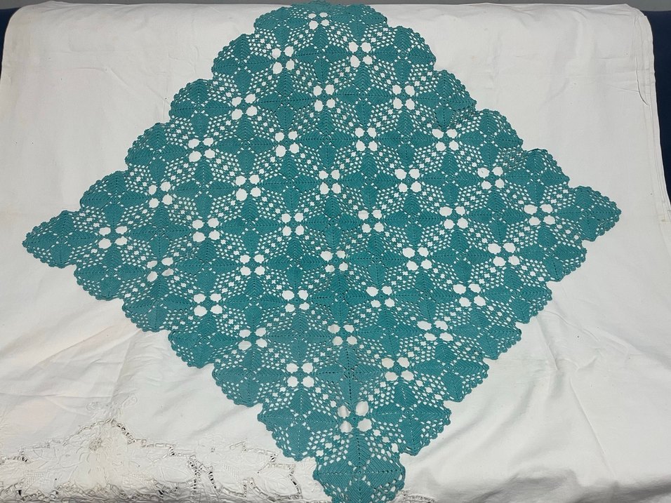 Bohem El Yapımı Örgü Masa Örtüsü - Görsel 3