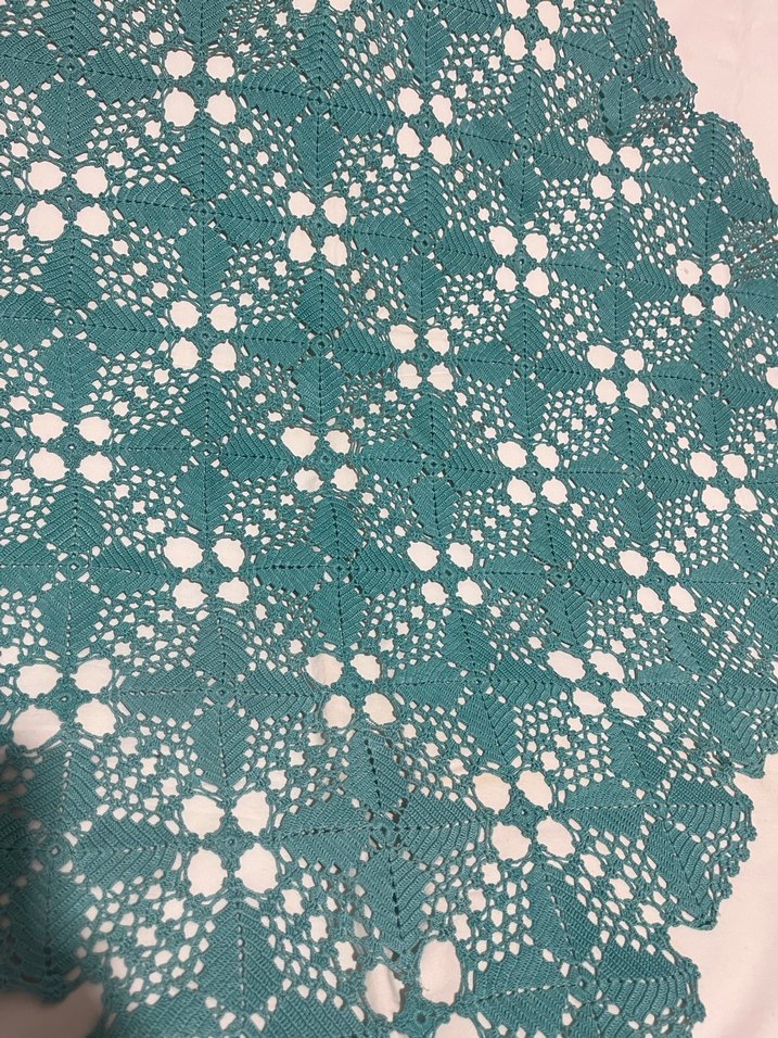 Bohem El Yapımı Örgü Masa Örtüsü - Görsel 4