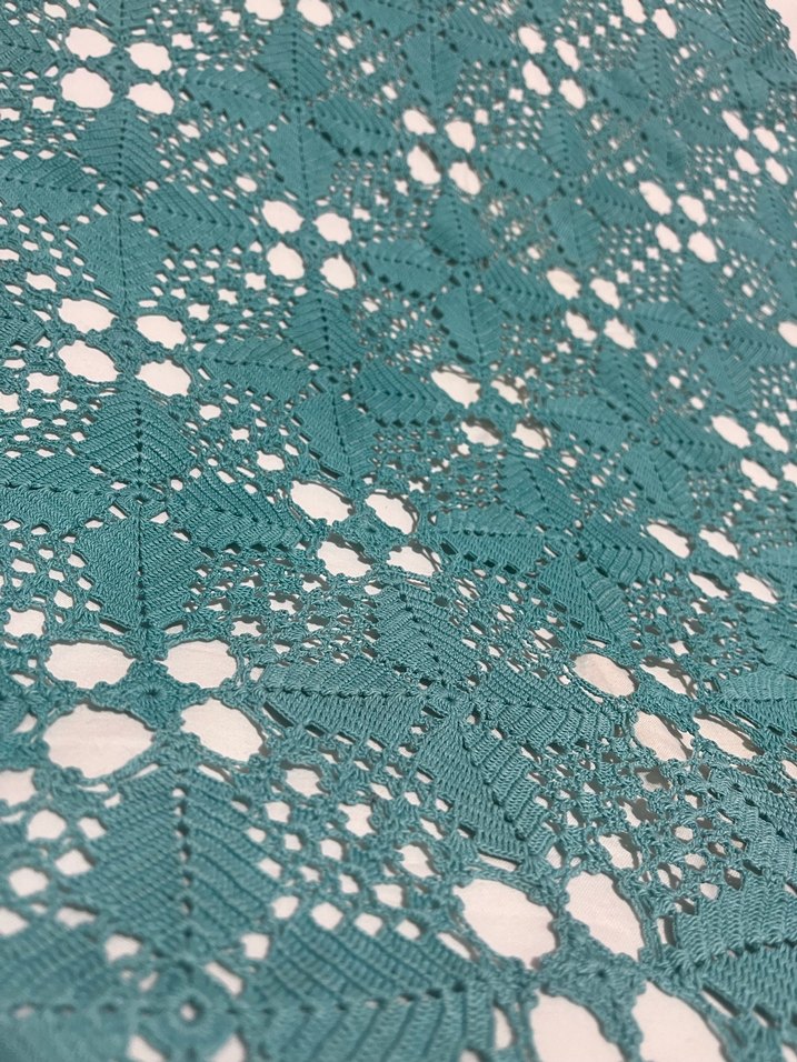 Bohem El Yapımı Örgü Masa Örtüsü - Görsel 2