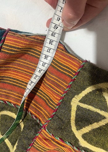 Renkli Bohem Kadın Plaj Çantası - Görsel 5