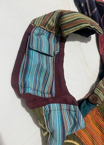 Renkli Bohem Kadın Plaj Çantası - Görsel 2