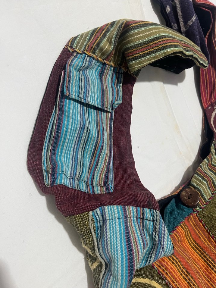 Renkli Bohem Kadın Plaj Çantası - Görsel 2