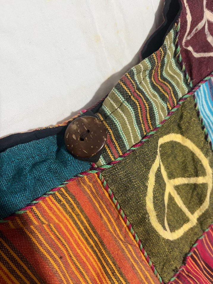 Renkli Bohem Kadın Plaj Çantası - Görsel 3