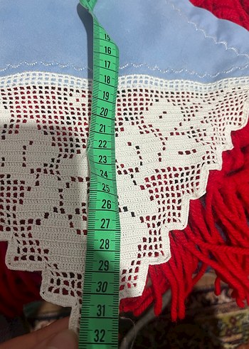 Dantel Detaylı Geleneksel Mavi Peçeteler - Görsel 2